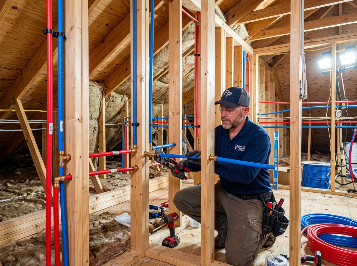 Whole House PEX Plumbing Repiping Installation in Punta Gorda FL